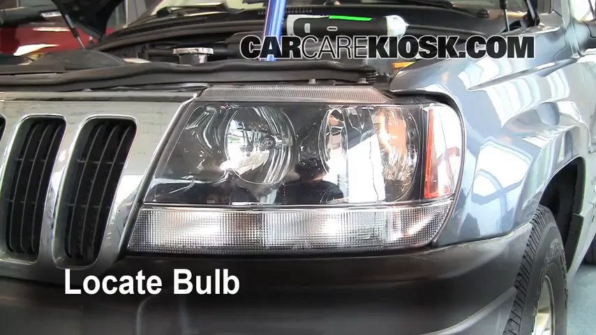 2003 Jeep Grand Cherokee Laredo 4.0L 6 Cyl. Lights Headlight (replace bulb)